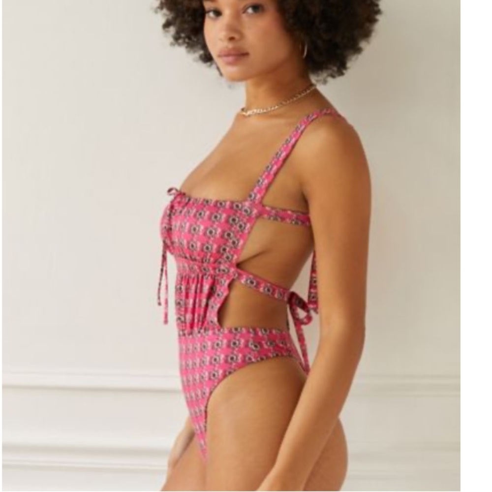 Out from under UO pink bodysuit